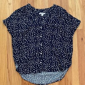 J CREW MERCANTILE BUTTON TOP